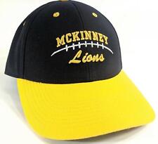 Mckinney Lions Texas Football Baseball Hat Blue and Gold picture