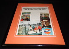 1968 Gulf Oil Tourguide Service 11x14 Framed ORIGINAL Vintage Advertisement  picture
