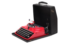 RARE Olivetti Ico MP1 Red Vintage Manual Typewriter, Serviced picture