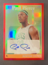 PAUL PIERCE 2008-09 TOPPS CHROME VARIATION RED REFRACTOR CAR 3/3 picture