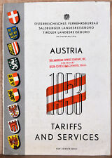 1953 Booklet Advertising Tourism Austria Tariffs Services Vienna Verkehrsbureau picture