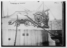 Figurehead of U.S.S. Olympia Boston Navy Yard c1900 Large Historic Old Photo picture