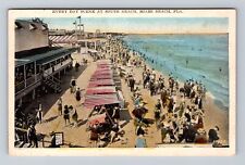 Miami Beach FL-Florida, Sun Bathing at South Beach Vintage c1928 Postcard picture
