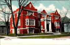 Madison, WI Wisconsin  MADISON FREE LIBRARY   ca1900's UDB Curt Teich Postcard picture