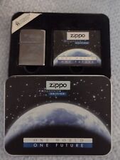 Zippo One World One Future Rare Zippo And Tin Collectible picture
