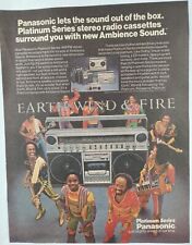 1982 Earth Wind & Fire Panasonic Boom Box Vintage Print Ad Poster Man Cave 80's picture