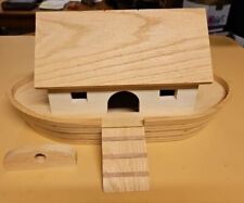 Noah's Ark - Handcrafted Unfinished - Handmade Wood - No Animals - 16