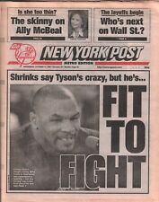 New York Post October 14 1998 Mike Tyson Darryl Strawberry Yankees 020320AME picture