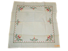 Vintage Imperial Elegance Christmas Candles Tablecloth Small Square 33x33