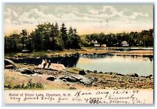 1908 Outlet Of Silver Lake Chesham New Hampshire NH Posted Antique Postcard picture