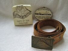 Philmont belt & buckle, Cimarron, N.Mexico, Philmont scout ranch, tooth/Philmont picture