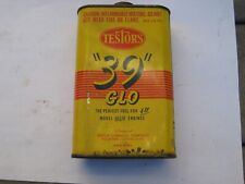 VTG 1960s TESTORS 39 GLO TIN EMPTY CAN GAS POWERED MODEL AIRPLANE ENGINE FUEL picture