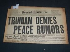 1945 APRIL 29 NY JOURNAL AMERICAN NEWSPAPER -TRUMAN DENIES PEACE RUMORS- NP 3510 picture