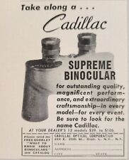1956 Print Ad Cadillac Supreme Binoculars Outstanding Quality New York,NY picture