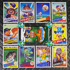 GARBAGE PAIL KIDS 2015 1ST SERIES 1 COMPLETE BASEBALL CARD SET OF 10 +WRAPPER picture