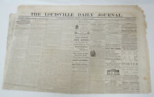 The Louisville Daily Journal 1862 Newspaper Civil War Era Battle at Frankfort picture