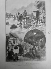1889 Explorer Martin Eastern Siberia Bear Hunting 3 Old Newspapers picture