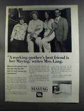 1982 Maytag Washer, Dryer and Dishwasher Ad - Mrs. Lang picture