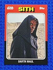 Deadly Sith Lord/Warrior “DARTH MAUL” 2024 Star Wars Topps TBT Card #41, Mint picture