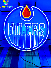 Edmonton Oilers Logo Neon Light Sign Lamp 24