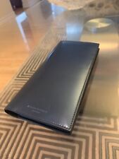 Authentic Alfred Dunhill Metallic Blue Long Bifold Wallet  picture