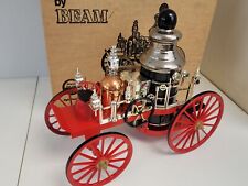 Vintage Jim Beam 1867 Mississippi Fire Engine Decanter Red Wagon Wheels Empty picture