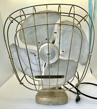 Vintage Manning Bowman 14” Desk Table Wall Oscillating Electric Fan Rare Square picture