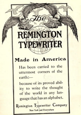 c1905 REMINGTON TYPEWRITER COMPANY NEW YORK VINTAGE ADVERTISEMENT Z1042 picture