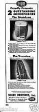 1948 small Print Ad of Shure Microphones Model 51 Sonodyne & 718A Versatex picture