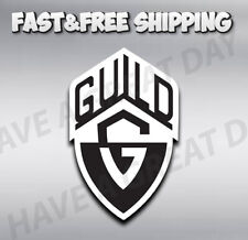 Guild Guitars Logo Sticker / Vinyl Decal  | 10 Sizes with TRACKING picture