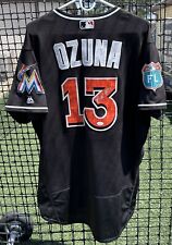 Marcell Ozuna Game Used Worn Signed Autographed Jersey Marlins MLB Superstar JSA picture
