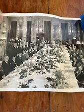 1943 Waldorf Astoria NY Hotel Fancy Dinner Party Vtg Photo 17.5