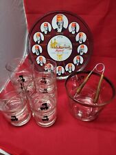 1974 Murat Temple, Indianapolis IN Shriners Drink Set,shrine temple and club picture
