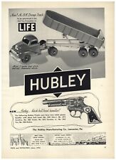 1954 PAPER AD Hubley Toys #508 Dump Truck Texan Cap Gun Pistol Block City  picture