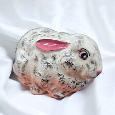 Vintage Hobbyists Bunny Rabbit Whimsical Figurine Hand Painted 1974 2.5”T 4”W picture