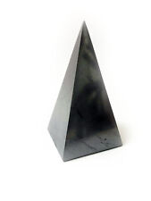 High Polished shungite pyramid 180mm 7″ Karelia EMF home decor picture