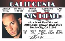 VIN DIESEL (MARK PAUL VINCENT) LIMINATED DL TRADING CARD picture