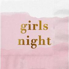 Foil Beverage Napkins Girls Night Size 5in x 5in H / 20 count/package Pack of 6 picture