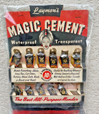 Vintage Laymon's Magic Cement Department Store Counter Product Display picture