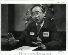 1991 Press Photo Kozo Matsuda, General Manager of Hitachi Seiki USA - ahta01175 picture