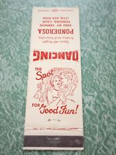 Vintage Matchbook Ephemera Collectible A32 Pomona California Ponderosa Dancing picture