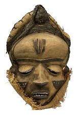 Vintage Older African Tribal Carving Wood Western PENDE Mask 12.5 x 7” picture