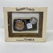 New Vintage Timex Waterbury Clock Co. Desk Roulette Wheel Clock picture