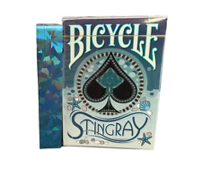 Limited Edition Stingray Teal Gilded Bicycle Playing Cards picture