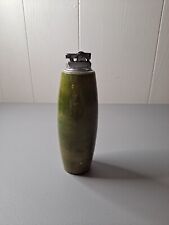 VINTAGE GREEN GLASS TABLE LIGHTER MID CENTURY MODERN HANDMADE COX 1966 picture