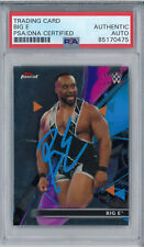 Big E Signed Autograph Slabbed 2021 WWE Topps Finest Card PSA DNA New Day picture