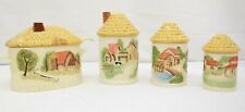Vintage 1981 Sears Roebuck and Co. Ceramic Country Farm Scene Soup Coffee Flour picture