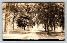 RPPC Lebanon IL-Illinois, Campus at McKendree College c1931 Vintage Postcard picture