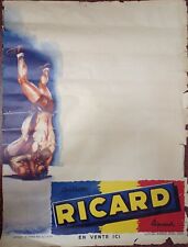 RICARD Original Posters. CATCH. Lithograph G. POTIER. 1950s. 64.5x49.5cm picture