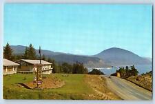 Portland Oregon OR Postcard Sea Crest Motel Exterior Scenic View c1960's Vintage picture